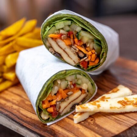 Grilled Halloumi Wrap
