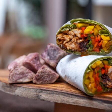 Sweet-Sesame Chicken Wrap