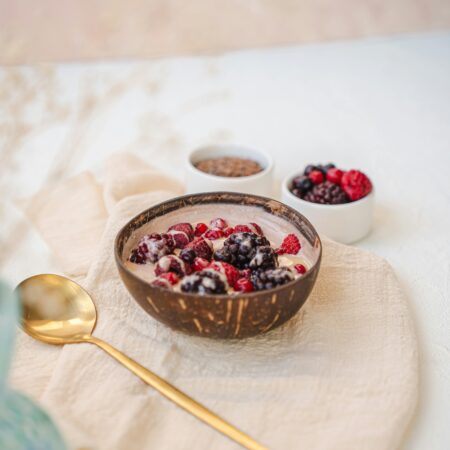 Granola Berry Compote Fruit Bowl
