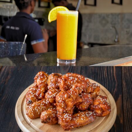Honeyglazed chicken wings